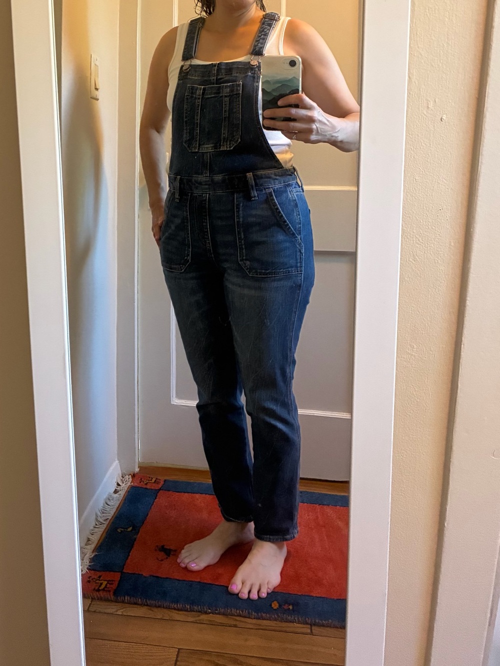 Old Navy Dark Blue Denim Women's Overalls Romper